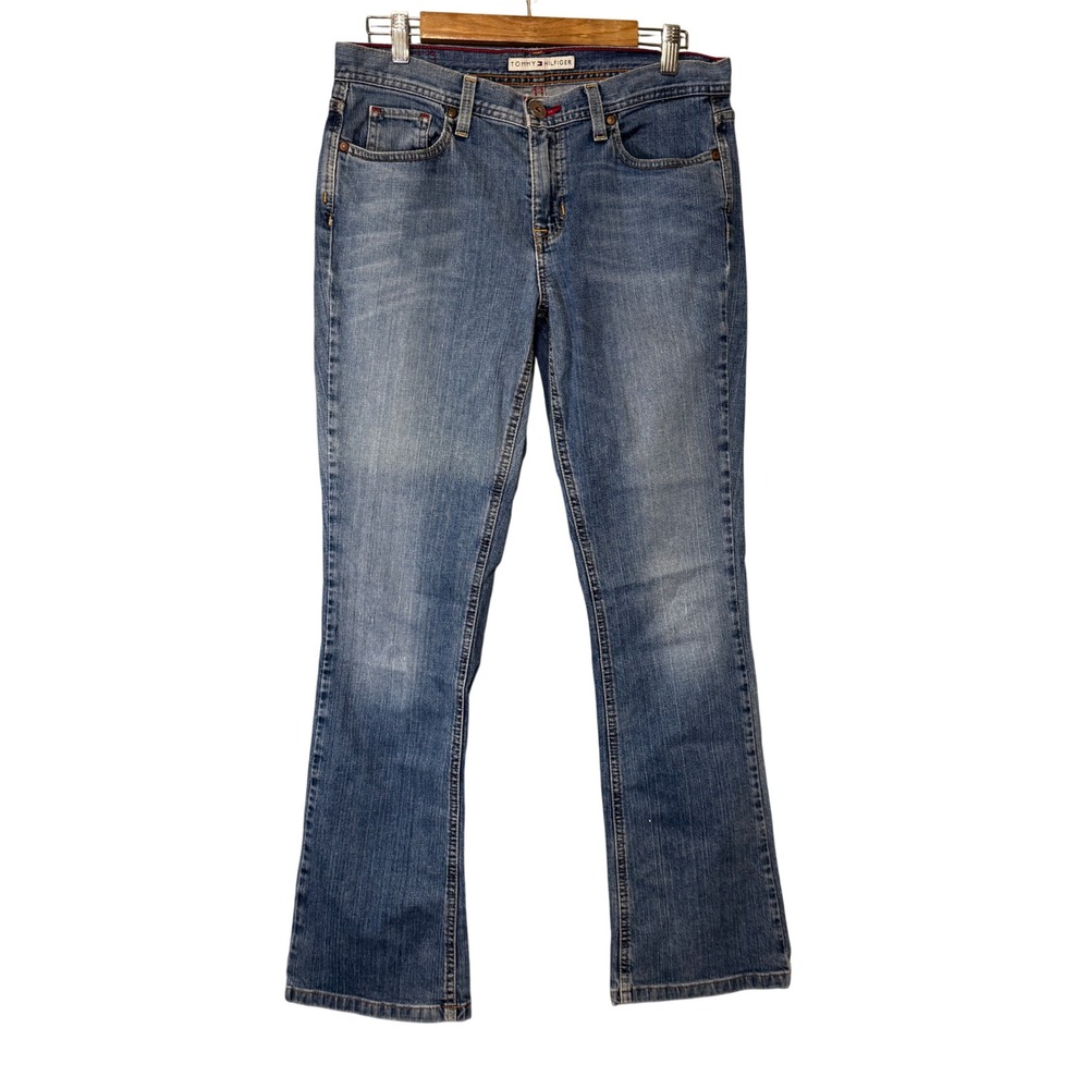 Tommy Hilfiger Womens Size 10 Medium Wash Bootcut Jeans Stretch Denim 06/06